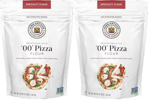 King Arthur 00 Pizza Flour, Non-GMO Project Verified, 100% American Grown Wheat, 3 lb Bag