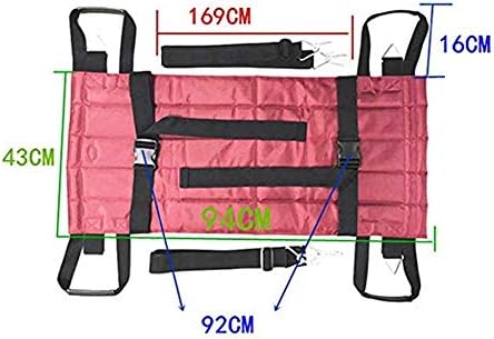 Foldable Patient Lift Stair Slide Board, Mobility Aids Equipment Transfer Emergency Evacuation Wheelchair Belt Sling Disc Use for Seniors, Bedridden