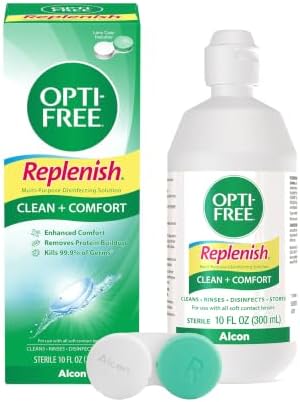 OPTI-FREE Replenish Multi-Purpose Contact Lens Solution, 10 Fl Oz