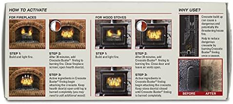 Pine Mountain Creosote Buster Firelog, 3.5 lb, Chimney & Fireplace Safety | Reduces dangerous creosote buildup; single-use safety firelog; compatible with all wood-burning fireplaces