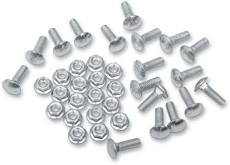Snow Plow Wear Bar Bolt Nut Kit 7 Pack 5/16" x 1" Bolt 8mm Universal Fit