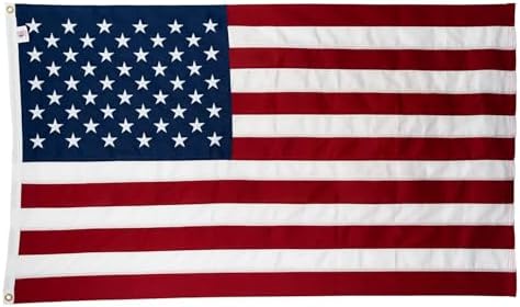 ALLIED FLAG American Flag 5x8 FT Embroidered Nylon US Flag, Vibrant and Durable For Outside - Made in USA