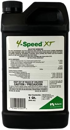 Nufarm 4-Speed XT Herbicide, Superior Broadleaf Weed Control, 32 oz