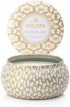Voluspa Maison Blanc Suede Blanc 2 Wick Candle