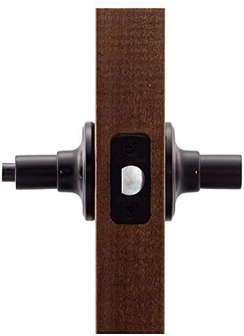 Copper Creek ZL2231BC Zl2231Bc Contemporary Push Button Privacy Zane Non-Handed Lever, Black