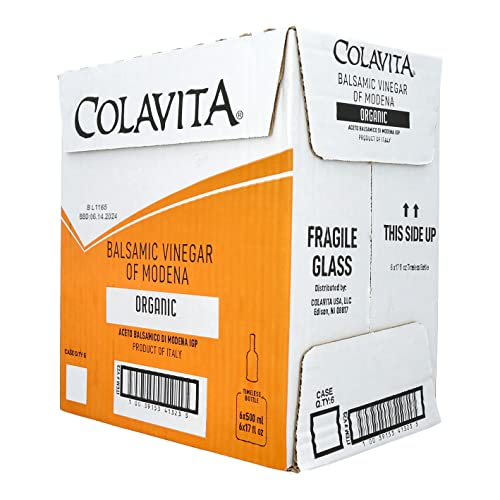 Colavita White Balsamic Vinegar, 17 Fl Oz (Pack of 6)