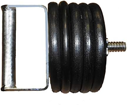 C-0290 Extra Wide Threaded Kettlebell Handle - Chrome Plated Solid Steel with Knurled Grip