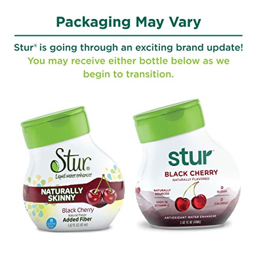Stur Liquid Water Enhancer | Blue & Blackberry | Naturally Sweetened | High in Vitamin C & Antioxidants | Sugar Free | Zero Calories | Keto | Vegan | 5 Bottles, Makes 120 Drinks