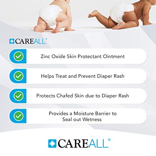 CareAll Zinc Oxide 20% Skin Protectant Barrier Ointment 2 oz (3 Pack), Relieves