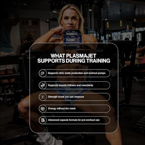 Gaspari Nutrition PlasmaJet, Supports Weight Management, N.O. Nitric Oxide Maximizer, Increased Lean Mass and Strength