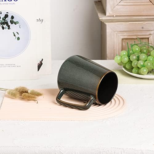 Large Ceramics Coffee Mugs, 24 oz, Large Handle Design