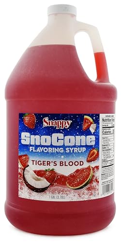 Snappy Green Apple Sno Cone Syrup, 1 Gallon (128 oz), Ready to Use for Snow Cone Machines and Shaved Ice
