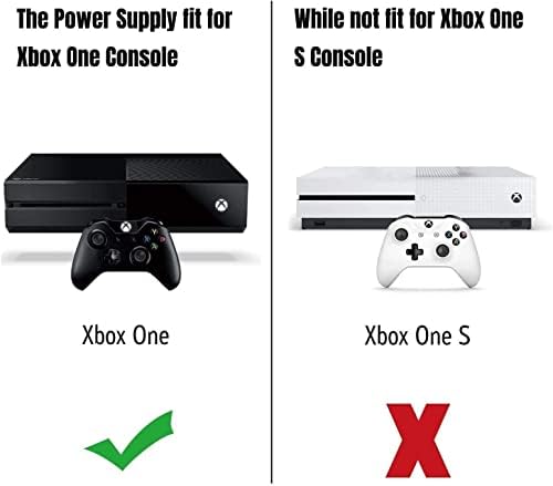 Power Supply for Xbox One, Lyyes Xbox one Power Brick Fast Charger 100-240V Updated Version