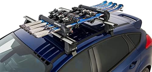 Rhino-Rack Carrier for Skis, Snowboards, Fishing Rods, Paddles, Skateboards, Water Skis, Wakeboard & More, Universal Mounting, Easy to Use, Locking, Lightweight & Heavy Duty, Suitable for All Vehicles