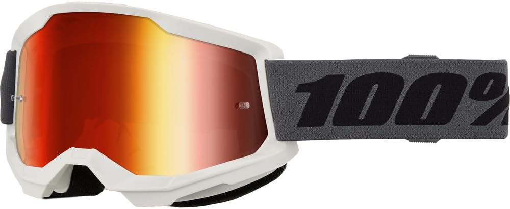 100% STRATA 2 Goggles - Sports Goggles for Motocross & Mountain Biking - Eyewear for Bike Riders - Motocross Eyewear for Men
