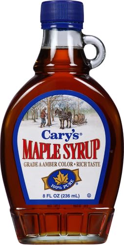 Cary's Pure Maple Syrup, Grade A Amber, 8 Fluid Ounces
