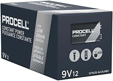 ProCell 12 Alkaline Batteries, 9V, 12/Box