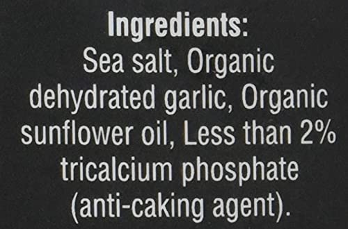 Watkins Gourmet Organic Spice Jar, Garlic Salt, 4.97 Ounce