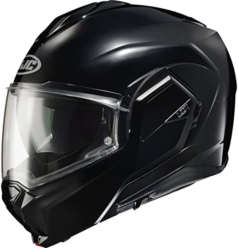 HJC I100 Men's Street Motorcycle Helmet - Black/Large