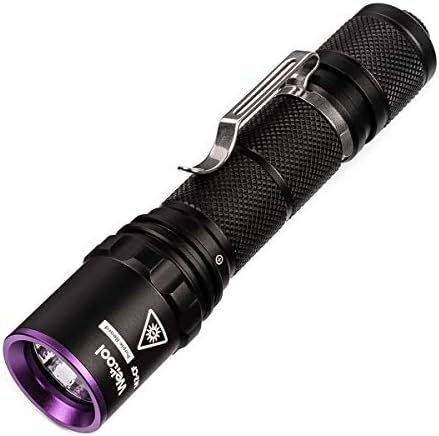 Weltool Professional UV Flashlight 365nm Black Light Max. 2060mW High Power for Glue Curing, AC Leak Detector, Rocks and Mineral Glowing, Pet Urine Detector, Non Destructive Testing