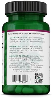 Vitanica FemEcology - Vaginal Microflora Health Support with Probiotics Including L. Reuteri, L. Salivarius