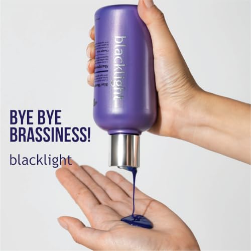 OLIGO PROFESSIONNEL - Blacklight Blue Shampoo - Sulfate-Free Blue Shampoo for Blonde and Color Hair - Revive Treated Hair - Refreshes Faded Highlights - 11 Amino Acids and Moisturizing Formula - 8.5oz