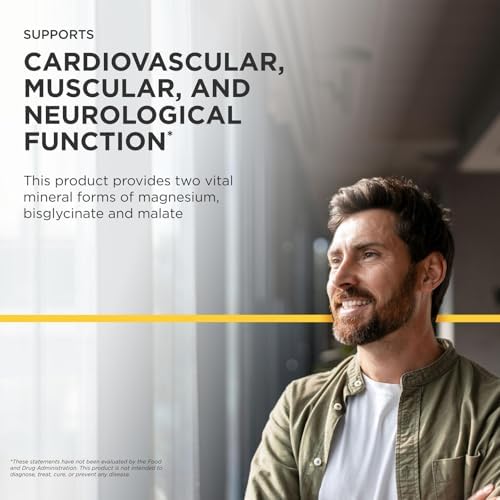 Integrative Therapeutics Magnesium Glycinate Plus - Cardiovascular Support Supplement* - Supports Brain & Muscular Function* - 120 Count (60 Servings)
