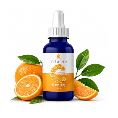 Pursonic Vitamin C Serum, 20% is a high potency Best Organic Anti-Aging Moisturizer Serum for Face, Neck & Décollete and Eye Treatment (3 fl. oz)