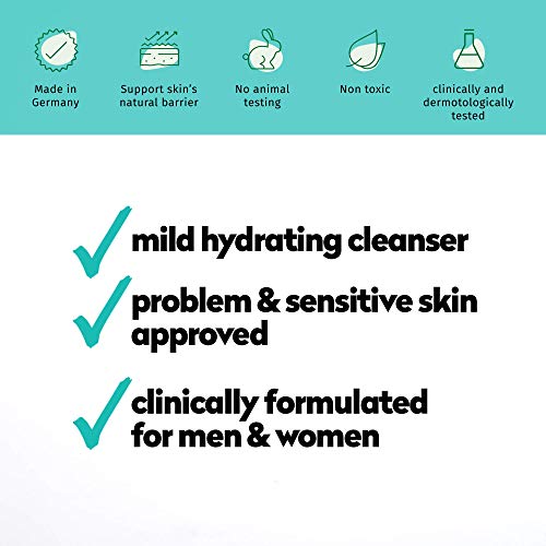SEBAMED Sensitive Skin Face and Body Wash for Women and Men, pH 5.5, Mild Gentle Hydrating Cleanser, Hypoallergenic Body Wash, Dermatologist Recommended, 33.8 Fluid Ounces (1 Liter)