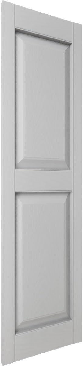 Mid America 00021247002 Standard Size Williamsburg Double Panel Vinyl Shutters, w/Installation Shutter-Lok's & Matching Screws (Per Pair), 002, 12"W x 47"H, Black