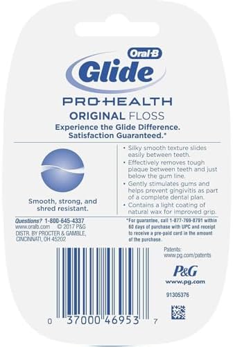Oral-B Glide Floss Healthy Gums Unflavored Floss 54.6 YTD (50 m) Pack of 5