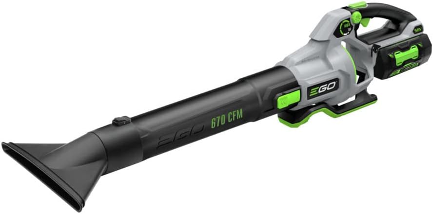 EGO POWER+ Cordless Electric Leaf Blower, 530 CFM, With Battery - LB5302