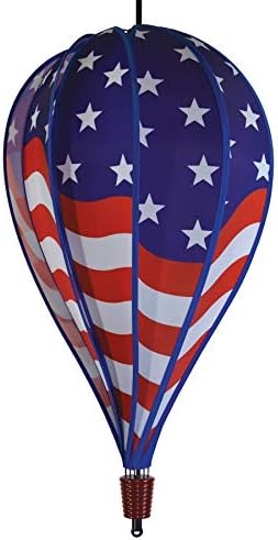 In the Breeze 0990 USA Flag 10-Panel Hot Air Balloon Wind Spinner