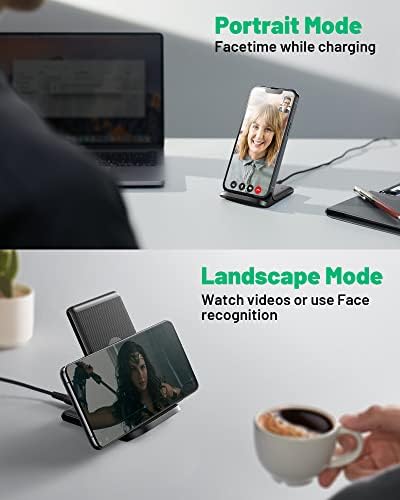 INIU Wireless Charger, 15W Fast Wireless Charging Phone Station with LED