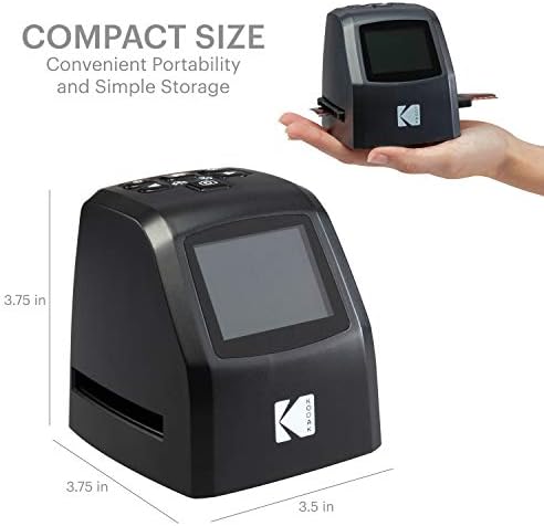 KODAK Mini Digital Film & Slide Scanner, 35mm, 126, 110, Super 8, 2.4" LCD