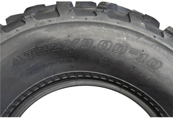 P367 22x9-10 ATV UTV All-Terrain Tire with 6-ply Construction, OEM Style Tread, Wide Footprint for Mud and Soft Dirt