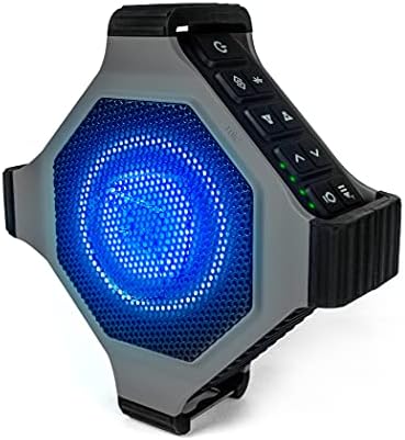 ECOXGEAR EcoEdge Plus GDI-EXEGPL410 Rugged Waterproof Floating Portable Bluetooth Wireless 20 Watt Smart Speaker with Bottle Opener and LED Party