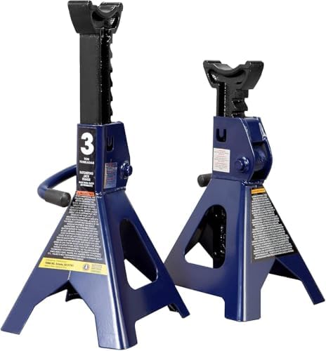 TCE TCE40753 Torin Steel Under Hoist Jack Stand: 3/4 Ton (1,500 lb) Capacity, Blue