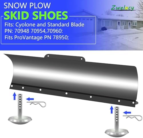 (2 Pack) 69212 Quick Release Skid Shoes for Warn 50in Heavy-Duty Plow Skid Feet Replacement Plow Skids