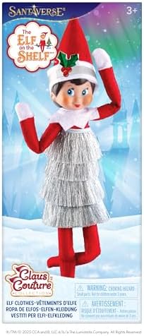 The Elf on the Shelf Claus Couture Tiny Tinsel Dress