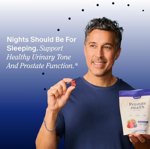 Snap Supplements Prostate Health Supplement for Men, 60 Sugar-Free Chews | Plant Sterols