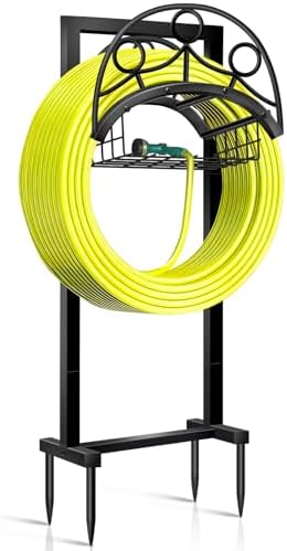 Garden Hose Holder – Detachable Water Hose Holders Stand, Holds 160-Feet Hose