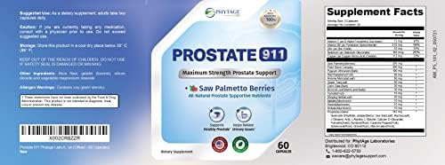 Prostate 911 – Advanced Men’s Health Supplement – Saw Palmetto Prostate Support Formula with Pumpkin Seed & Nettle Root – Daily Urinary
