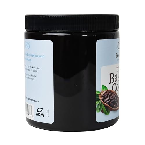 Rodelle Gourmet Dutch-Processed Cocoa Powder, Unsweetened, Gluten Free, 8 Oz. | Rich smooth Dutch-processed cocoa for baking, brownies