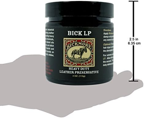Bickmore Bick LP Leather Conditioner 8 oz, Scratch Repair | Heavy-duty preservative protects, softens and restores dry, cracked leather. Made in USA.