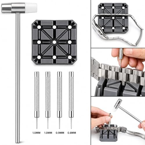 EFIXTK Watch Link Removal Kit, Watch Band Tool for Watch Bracelet Resizing, Adjustment -Watch Strap Pins Repair, Fixing