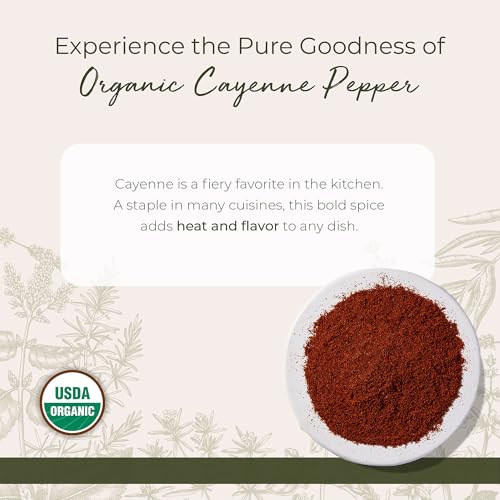 Starwest Botanicals Organic Cayenne Pepper Powder 35k HU - Bulk 1 lb Bag | Adds Heat, Red Pepper Spice for Seasoning & Marinades