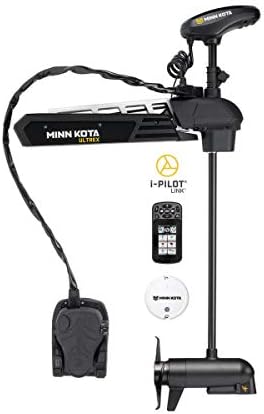 Minn Kota 1368881 Ultrex Freshwater Cable & Electric-Steer Bow-Mount Motor with MEGA Down Imaging, Digital Maximizer & i-Pilot Link GPS