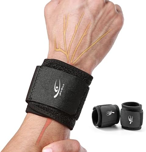 Wrist Compression Strap Wrist Brace Wrist Wraps for Fitness, Weight Lifting, Tendonitis, Carpal Tunnel Arthritis, Pain Relief