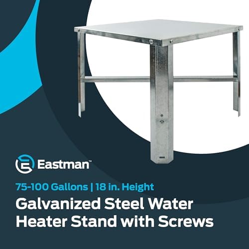 Eastman Water Heater Stand, 21 Inch x 21 Inch x 18 in. High, 650 lb. Load Capacity, 86278